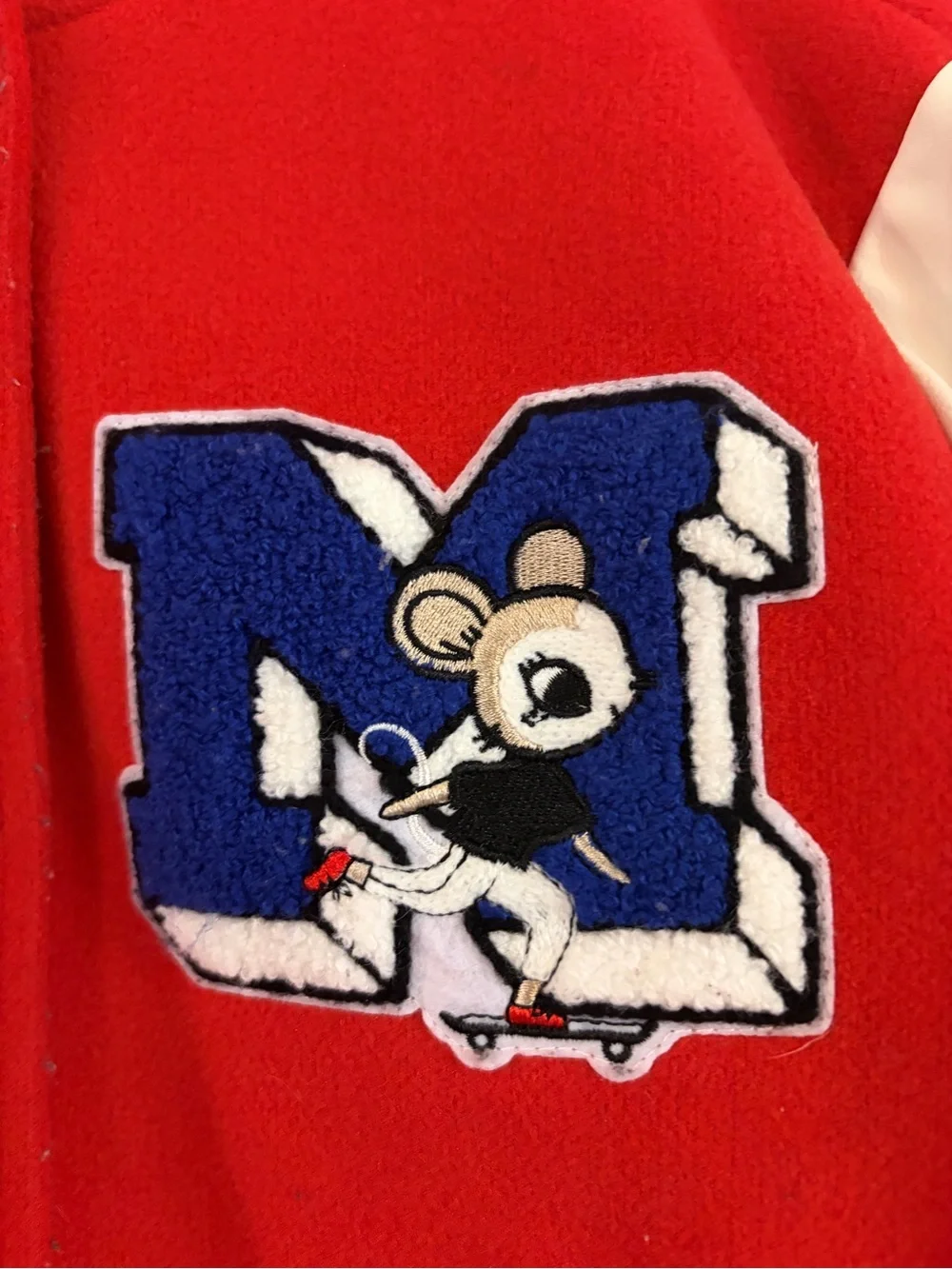 H&M Red NYC varsity jacket size 6/7 years